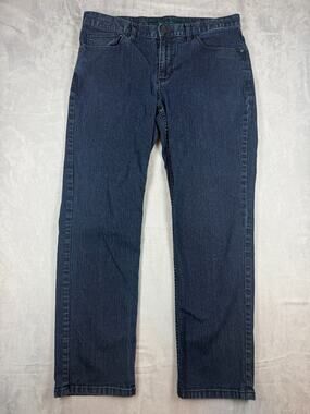 PERRY ELLIS Men's Jeans Size 34x30 Regular Fit Dark Denim Straight Leg